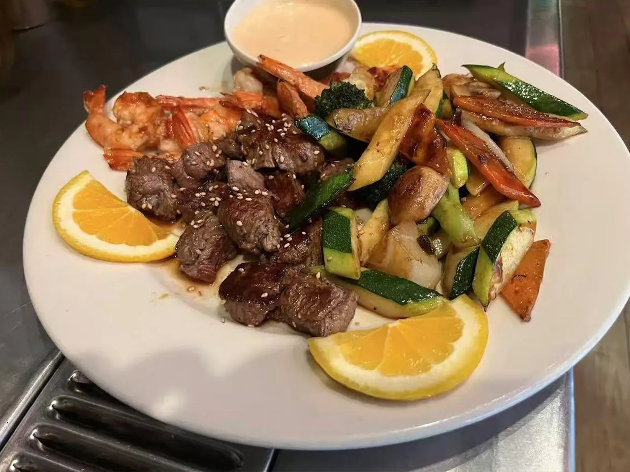Hibachi Steak and Shrimp at Lin's Asian Cafe, Asian Restaurant in Greer