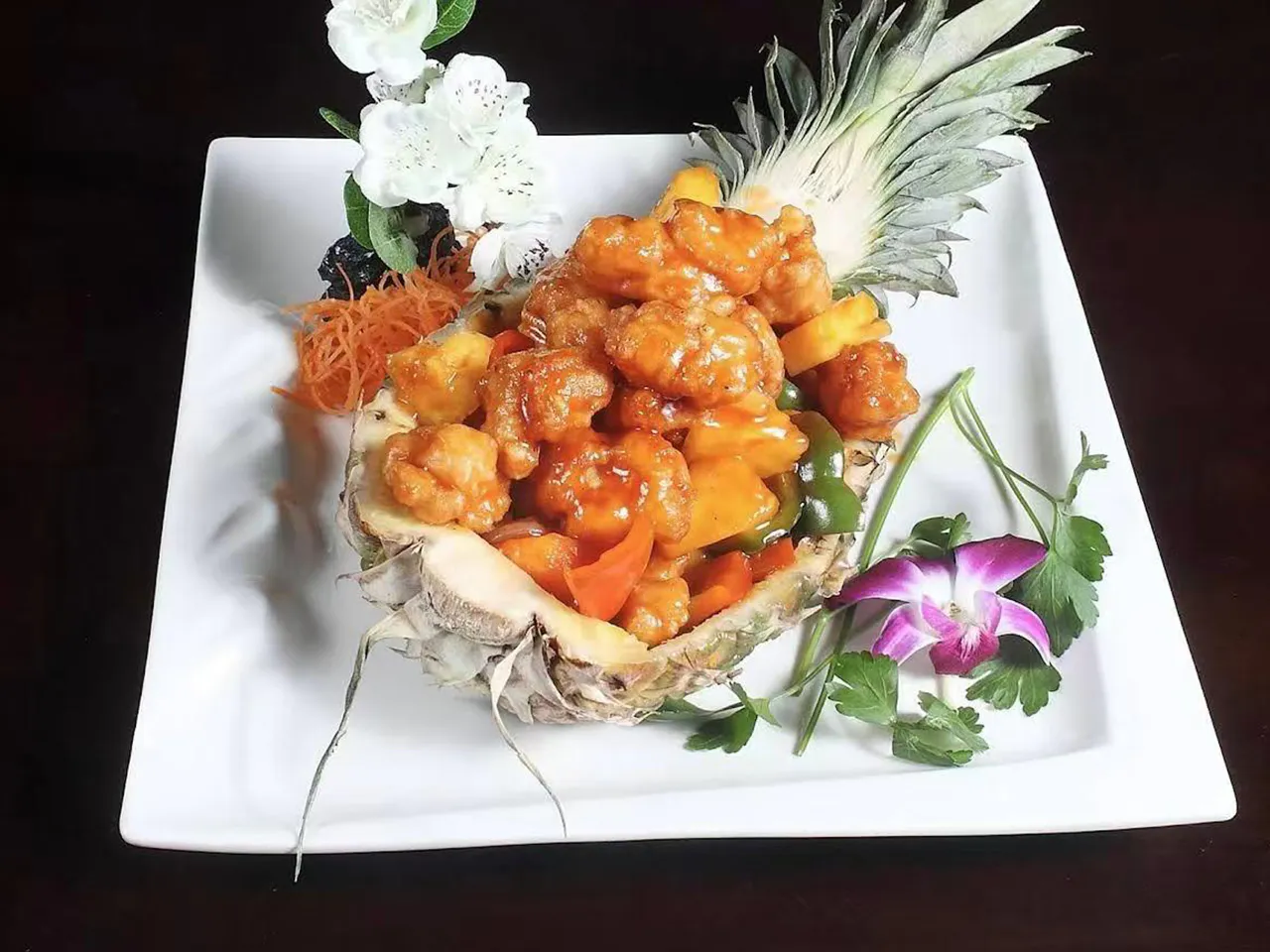 Pineapple Chicken at Lin's Asian Cafe, Asian Restaurant in Greer